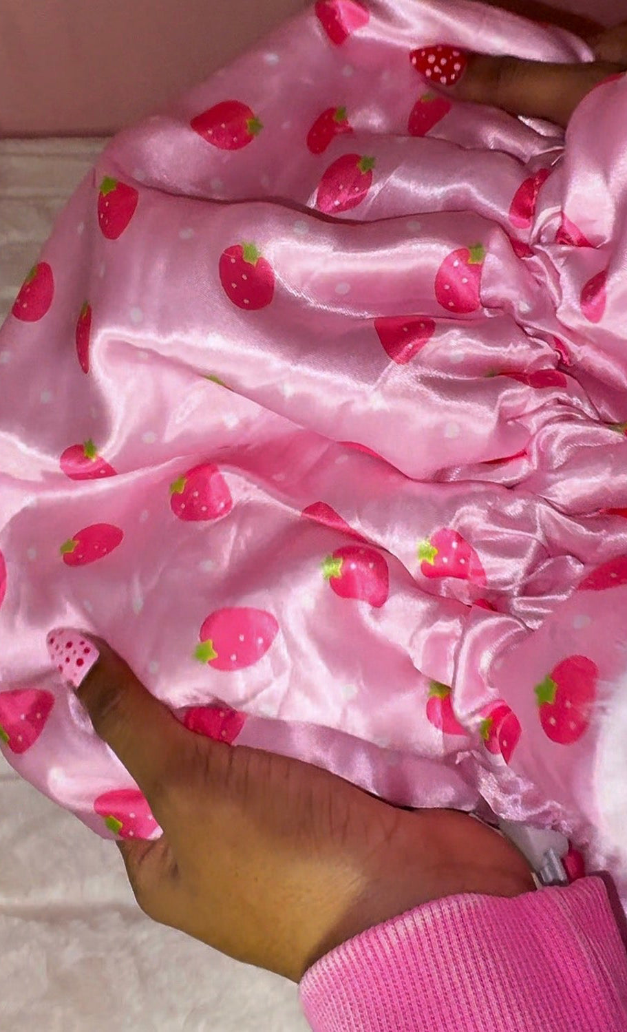 Strawberry Bunny Bonnet