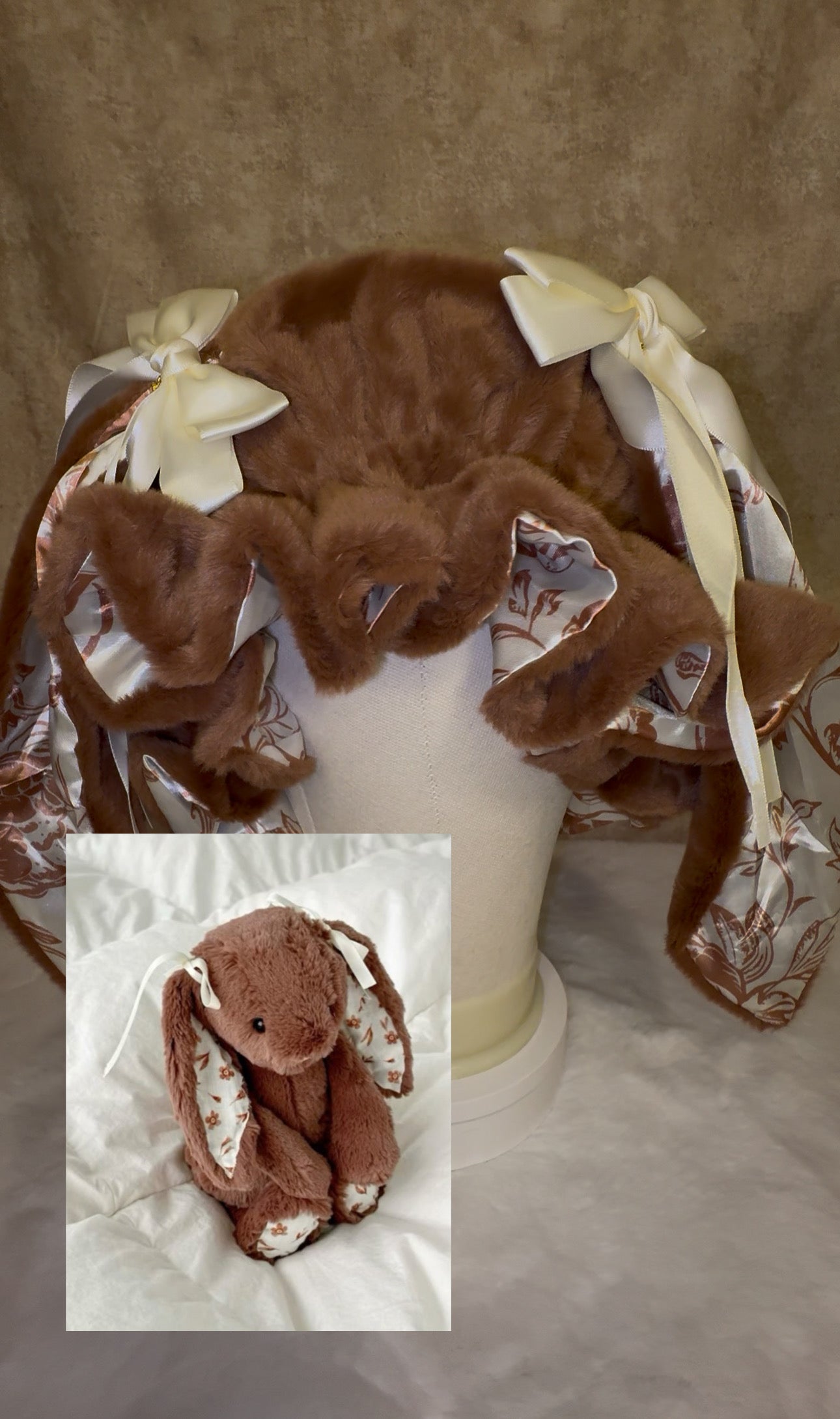 PRE-ORDER Floral bunny Bonnet