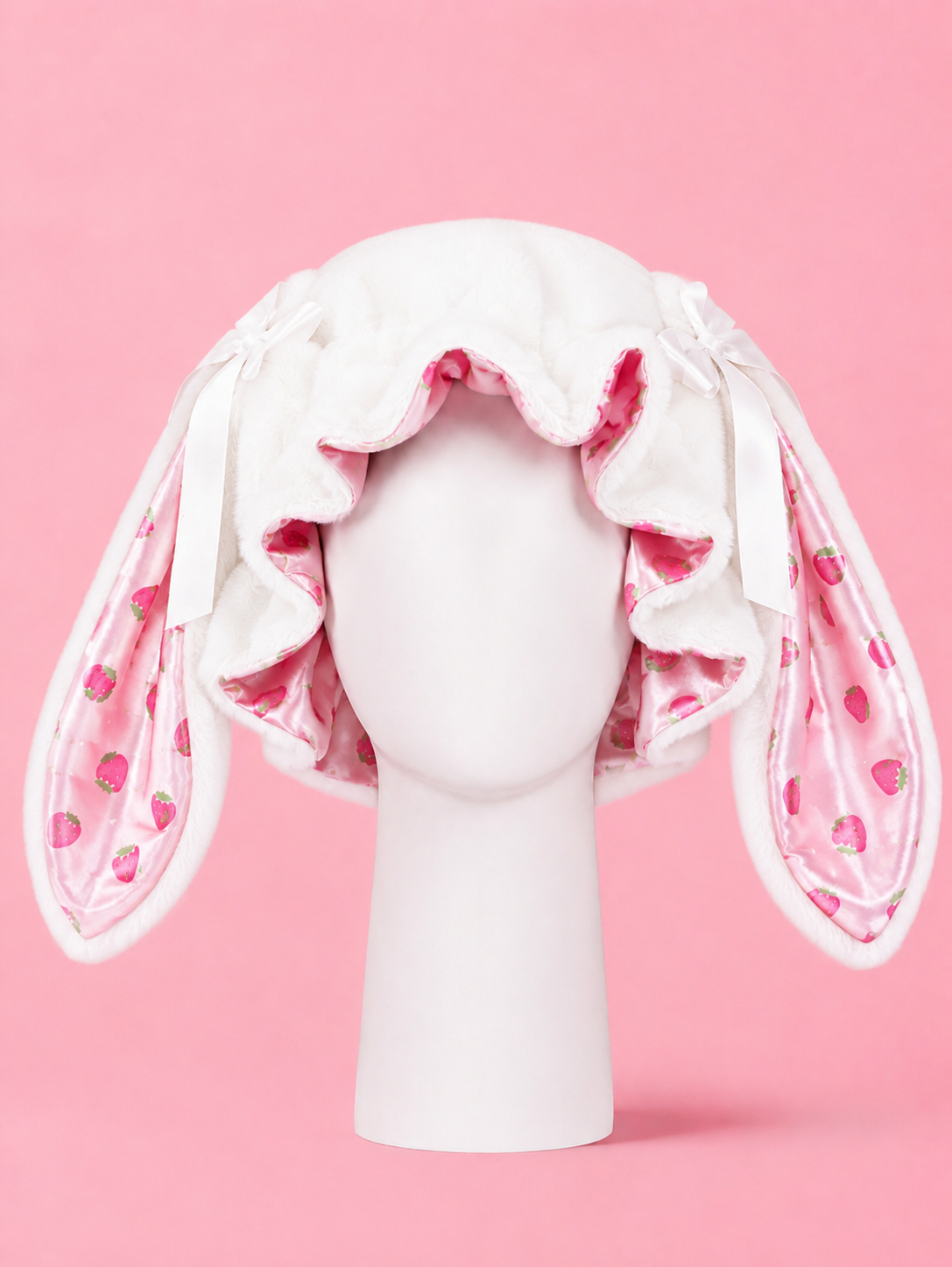 Strawberry Bunny Bonnet